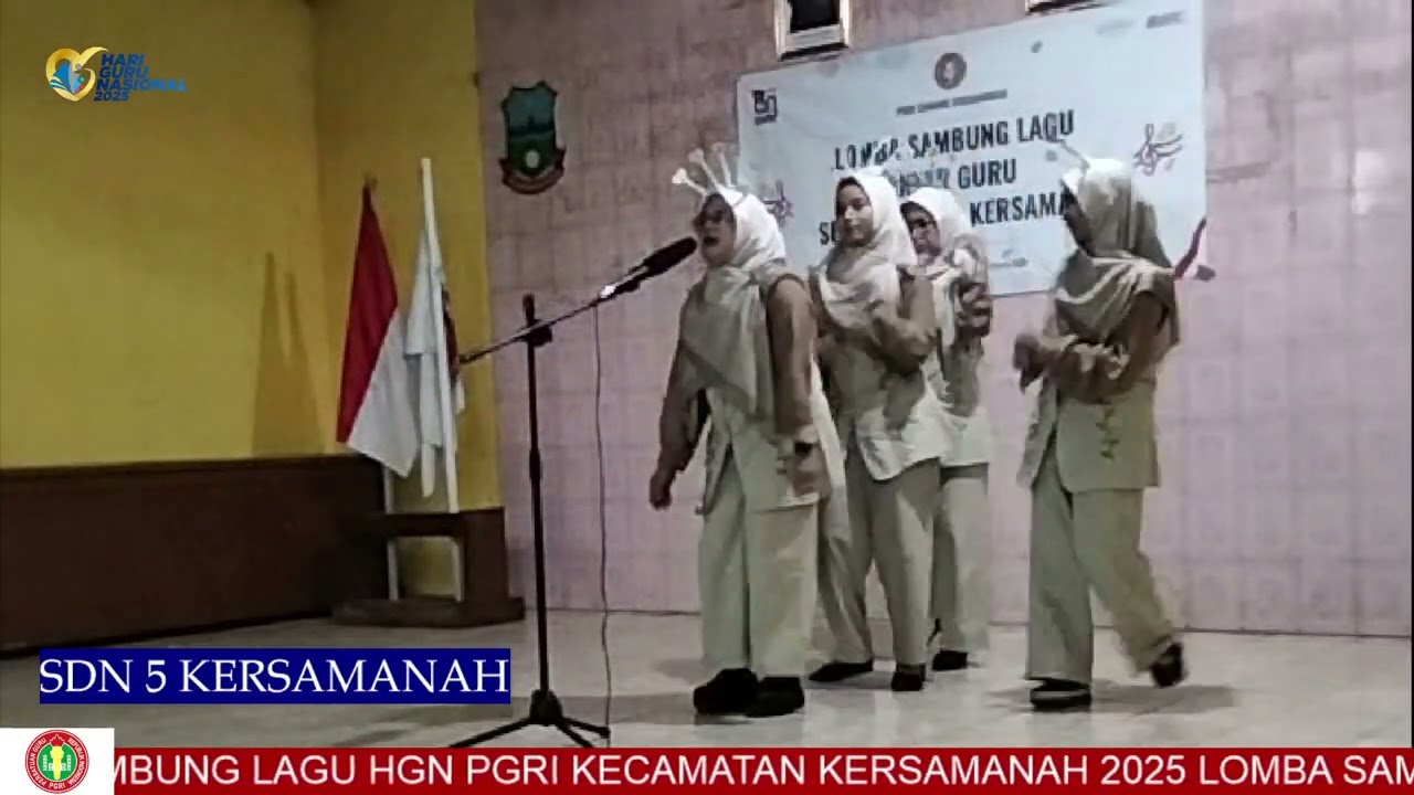 JUARA 3 LOMBA SAMBUNG LAGU HGN PGRI KERSAMANAH 2025 || SDN 5 KERSAMANAH