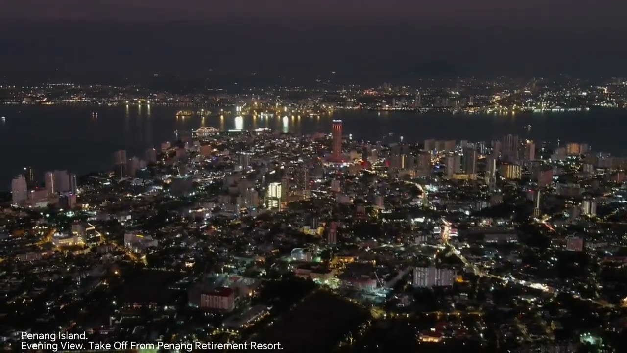 Penang Island. Evening View. Take Off From Penang Retirement Resort.