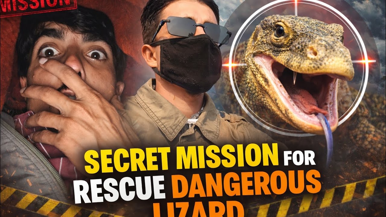 Indian dangerous monitor Lizard in the house secret mission with captain.