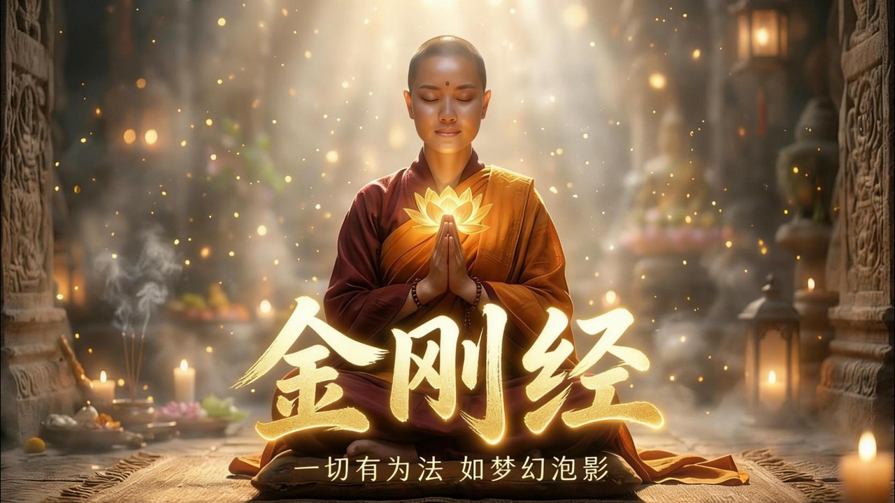 《金剛經》超療愈吟誦｜一切有為法 如夢幻泡影｜極空靈女聲·深度冥想必聽