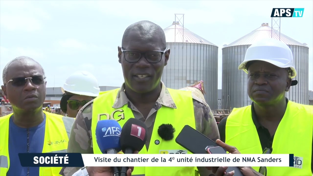 Visite du chantier de la 4ᵉ unité industrielle de NMA Sanders