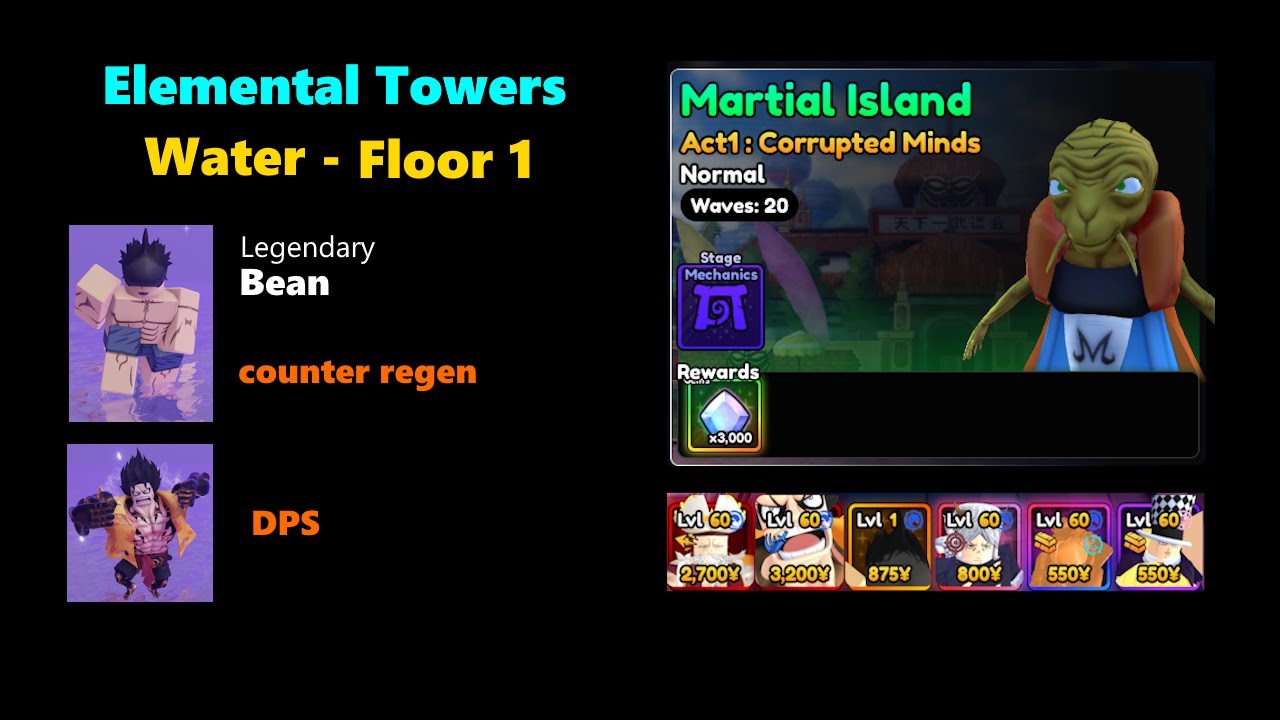 Elemental Towers - Water  - Floor 1