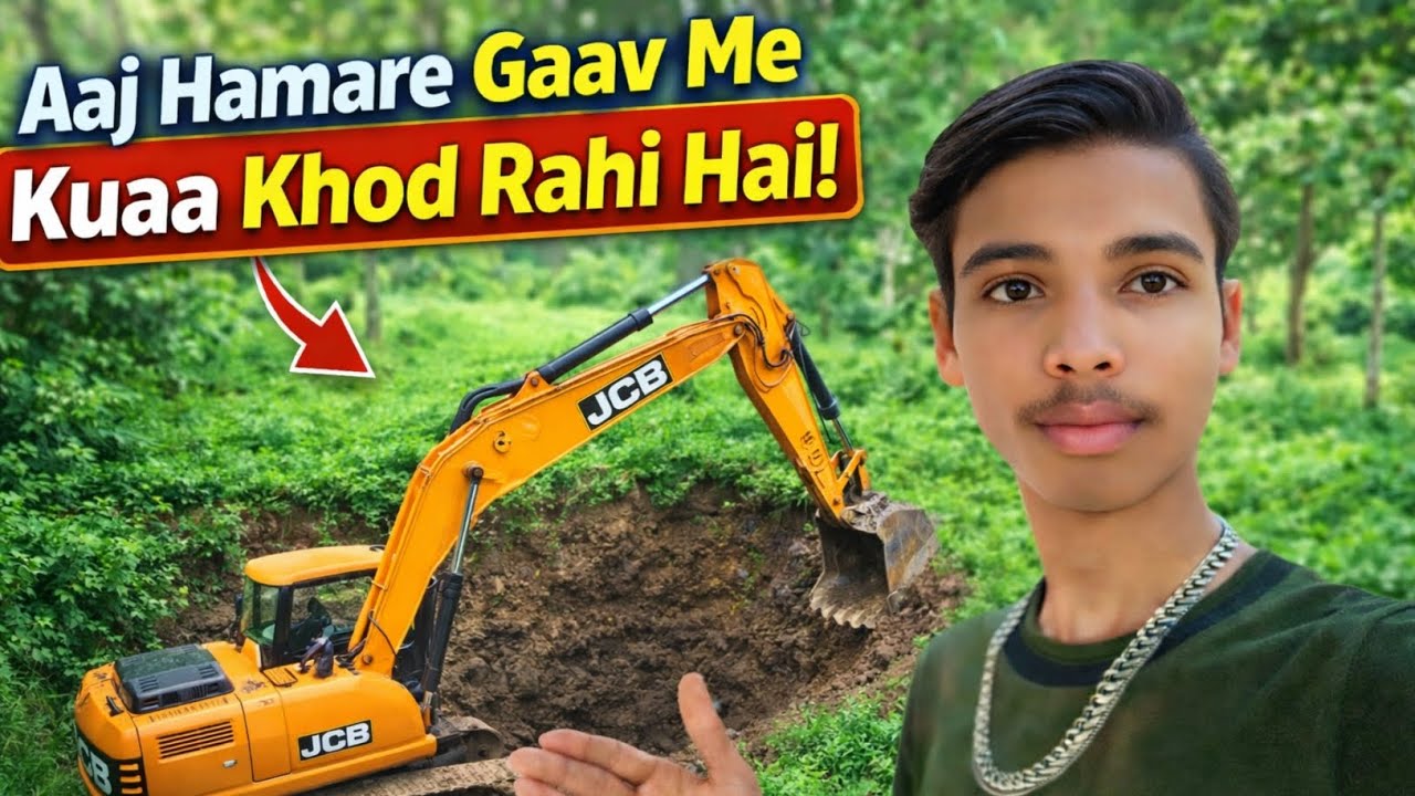Aaj Hamare Gaav Me JCB Se Kuaa Khod Rahe Hai! 😱 | Village Vlog