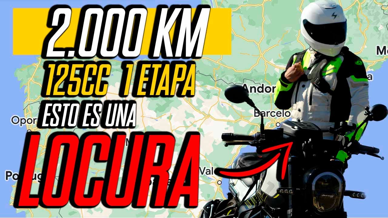 El MAYOR RETO en MOTO que me he ENFRENTADO en mi VIDA. 2000 KILOMETROS en una MOTO 125 en UNA ETAPA