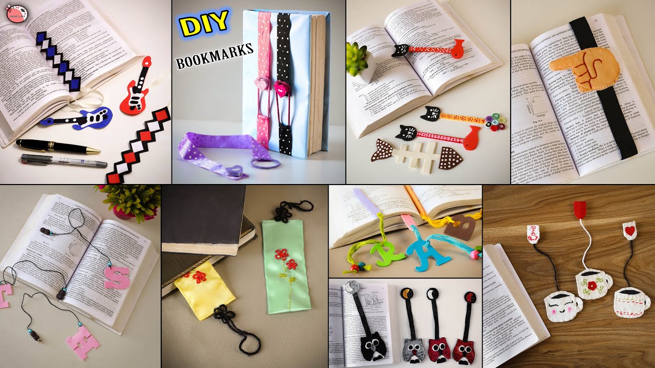 18 Cool Homemade DIY Bookmark Design | Quick & Simple | Own Bookmark