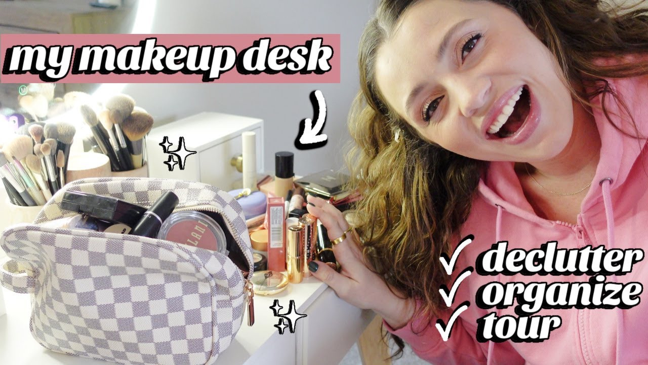 my makeup vanity + what I’m using everyday