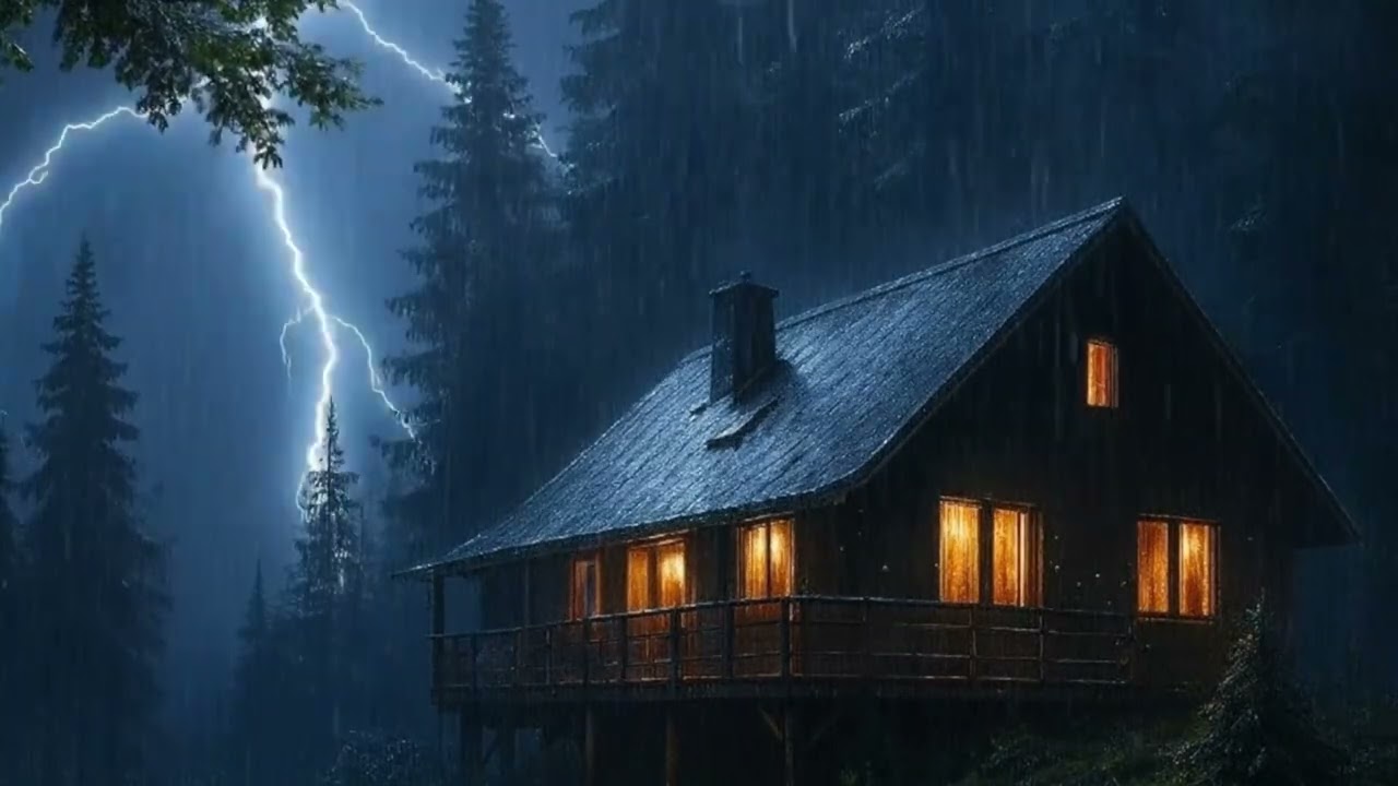 Immersive Forest Rainstorm for Anxiety and Stress | Deep Relaxation Night Sounds 24/7