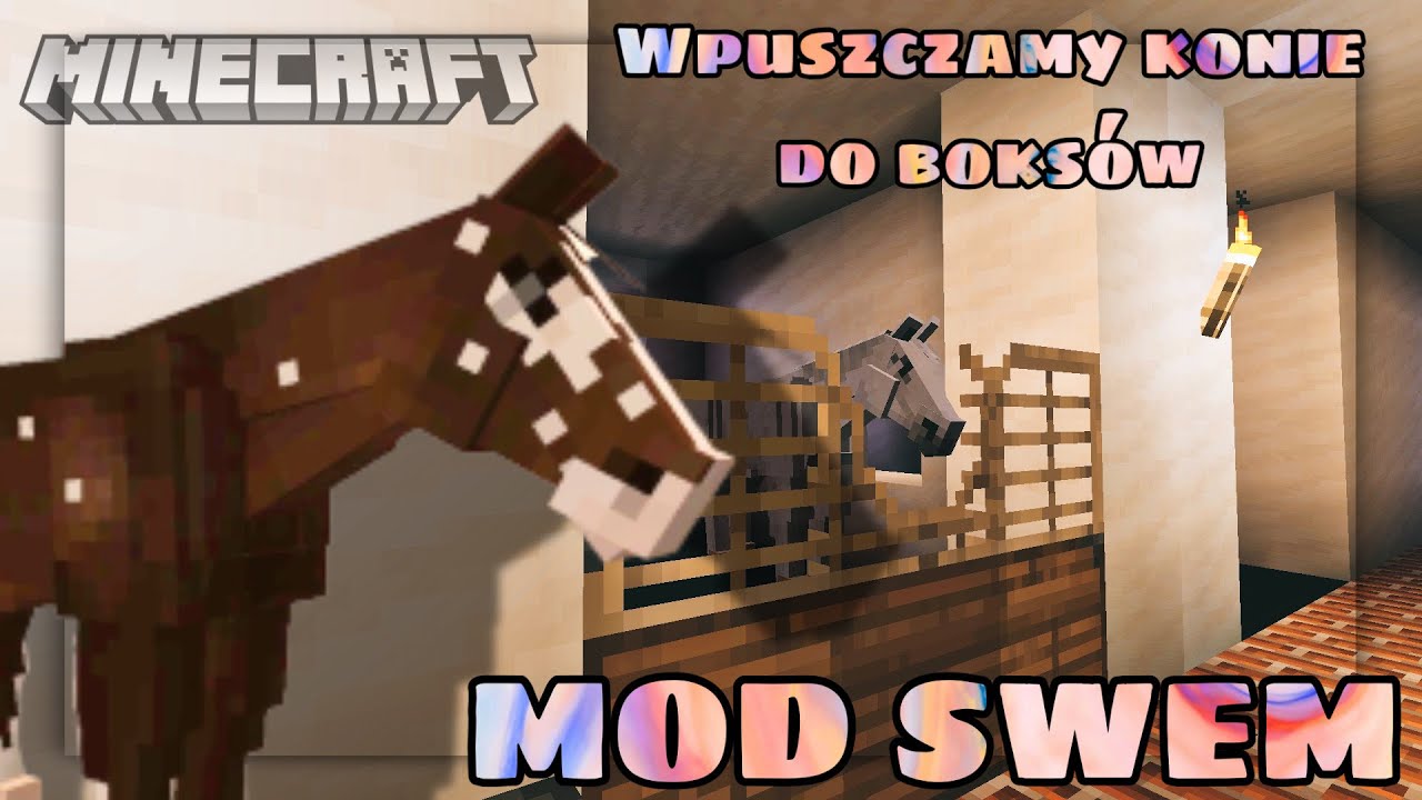 CO ZMIENIŁO SIĘ W MOJEJ STAJNI? || MINECRAFT MOD SWEM
