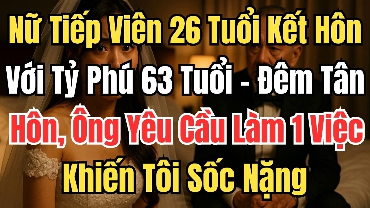 Nữ Tiếp Viên 26 Tuổi Kết Hôn Với Tỷ Phú 63 Tuổi - Đêm Tân Hôn, Ông Yêu Cầu Làm 1 Việc Khiến Tôi Sốc