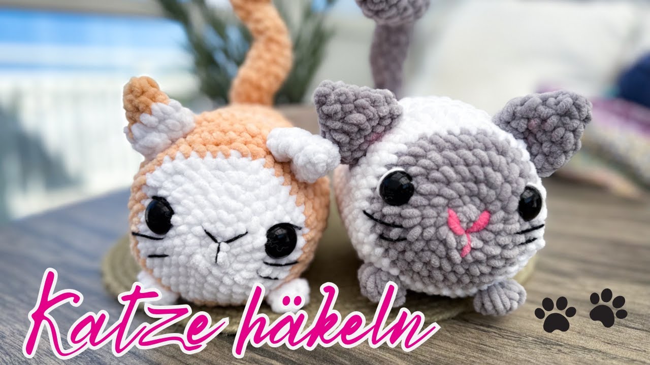 Diese Häkelkatze musst du einfach ausprobieren – Loafkatze häkeln leicht gemacht.