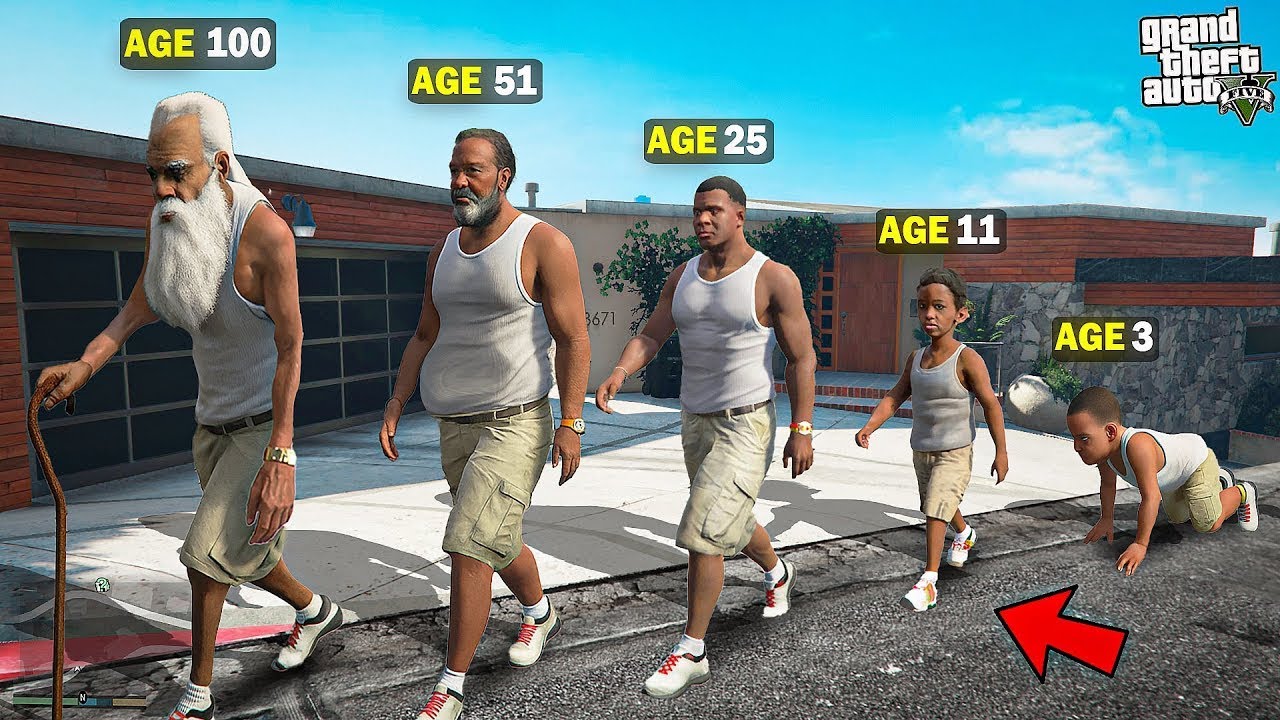 Franklin Changes To Any Different Persons In Los Santos In GTA 5 !