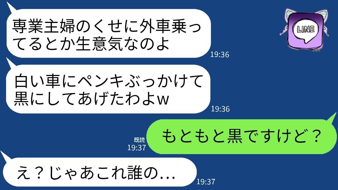 高級車を買った私を妬んで白い車に黒いペンキを塗った義妹「あなたの車、色を変えてあげたよw」→彼女が勝ち誇っている時に衝撃の真実を伝えた時の反応がwww