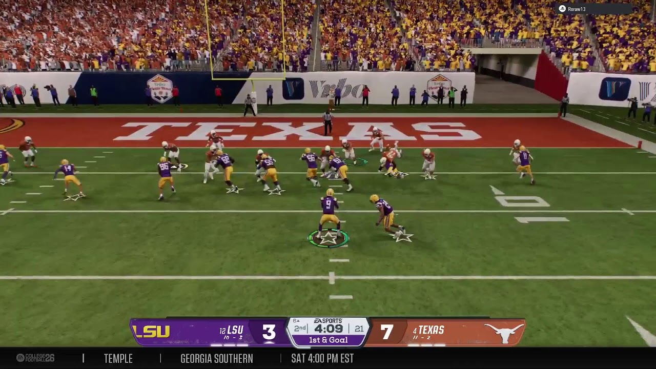 TEXAS vs LSU