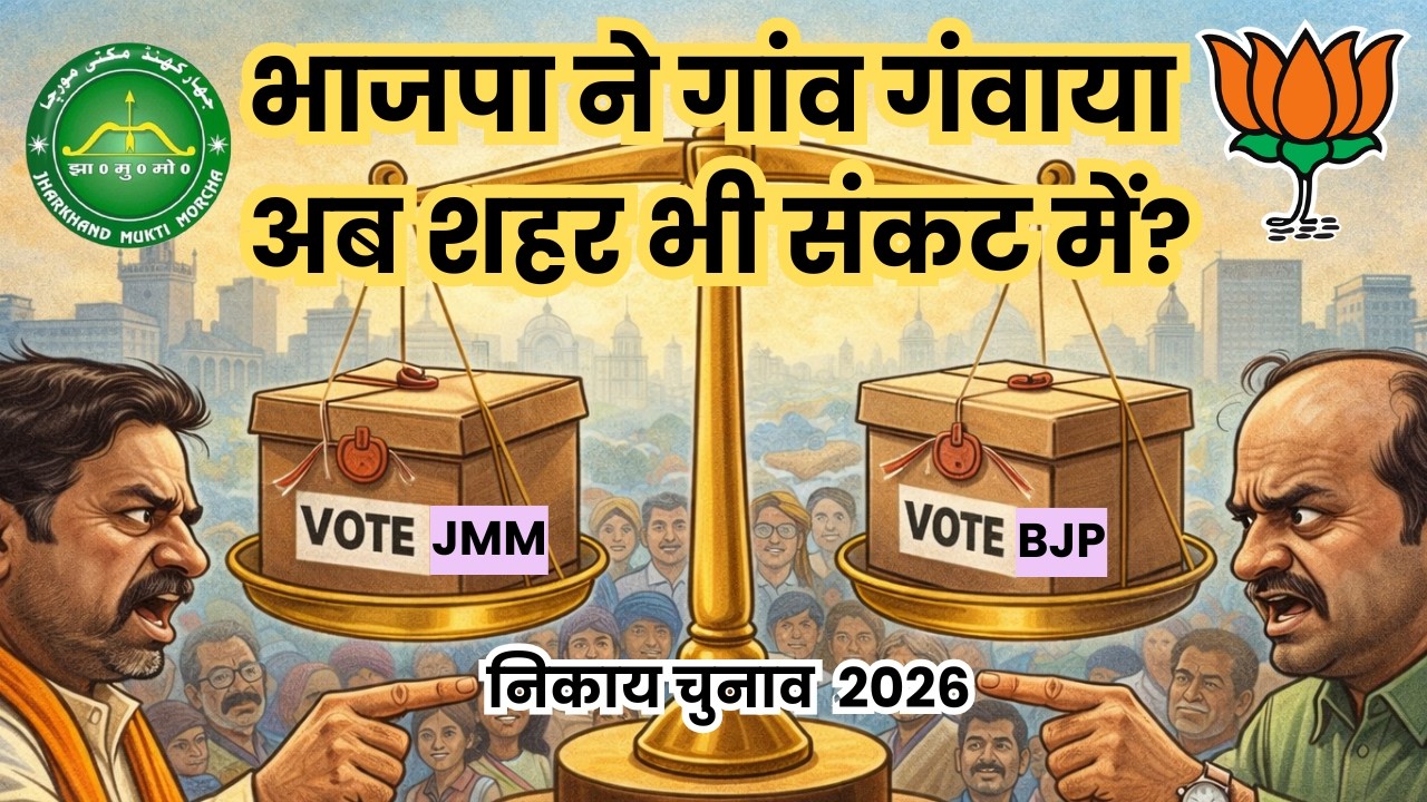 Jharkhand Politics : निकाय चुनाव नतीजे और 2029 का संकेत! BJP में बगावत, JMM का दावा कितना मजबूत?