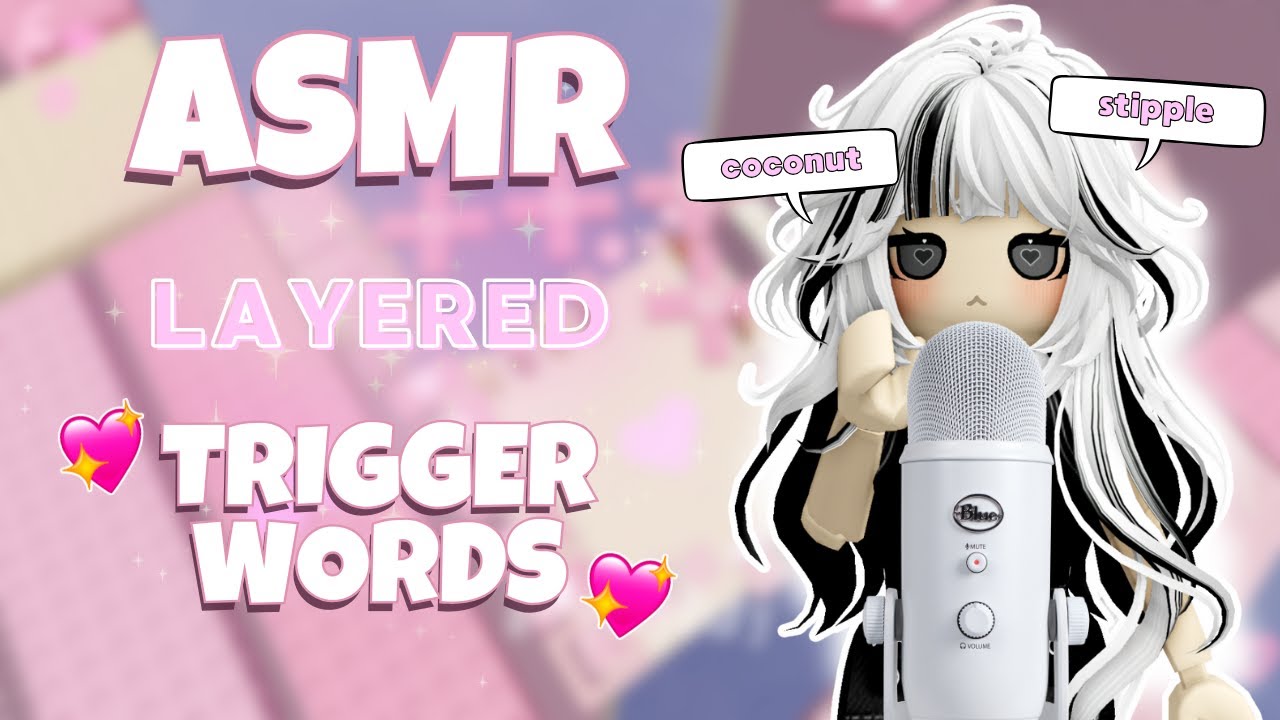 Roblox ASMR ~ RELAXING Layered Trigger Words for GOOD SLEEP 💖 (I Heart Pink Tower)