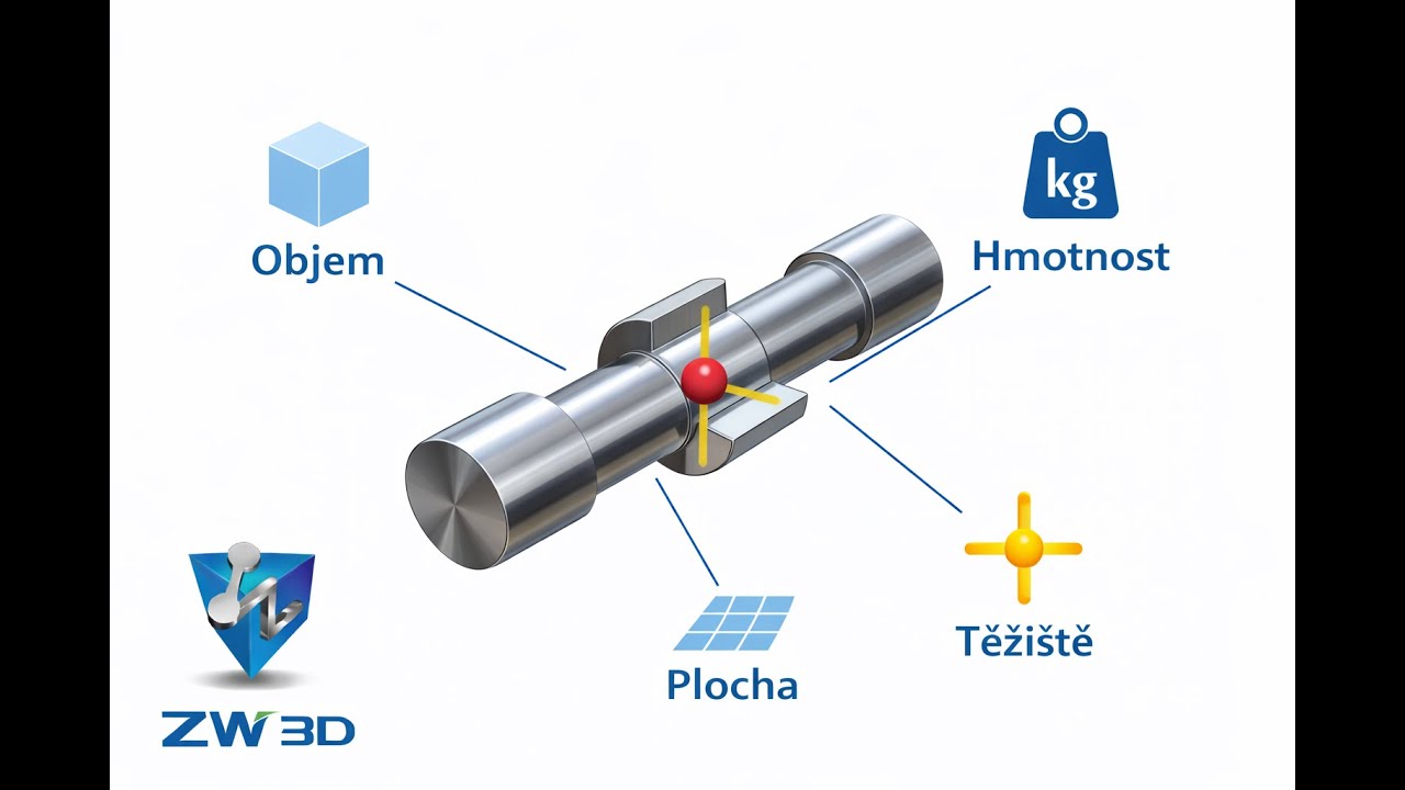 Zjištění fyzikálních vlastností dílu v ZW3D