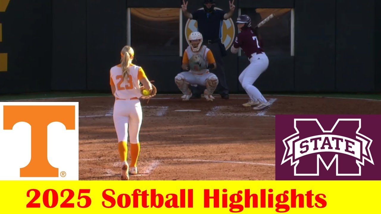 #15 Mississippi State vs #6 Tennessee Softball Game Highlights 4 4 2025