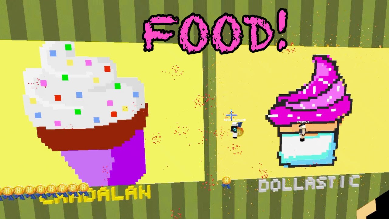 Minecraft / Delicious Food Pixel Painters Game / Dollastic Plays
