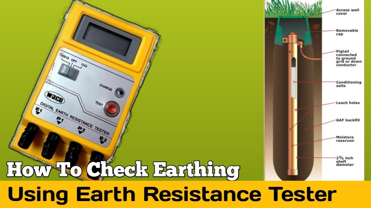 how to check earthing  pit || using earth resistance tester