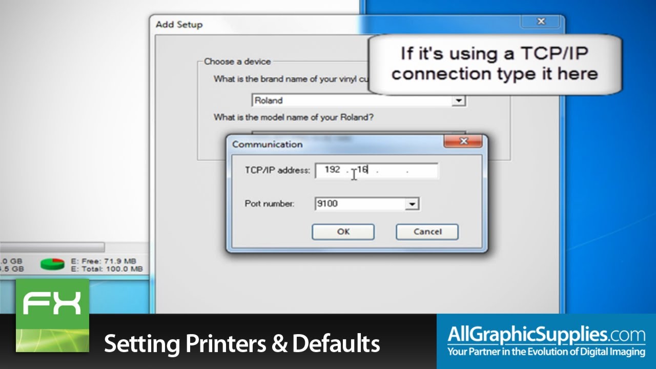 Setting Up Printers & Factory Defaults in FlexiSIGN - All Graphic Supplies