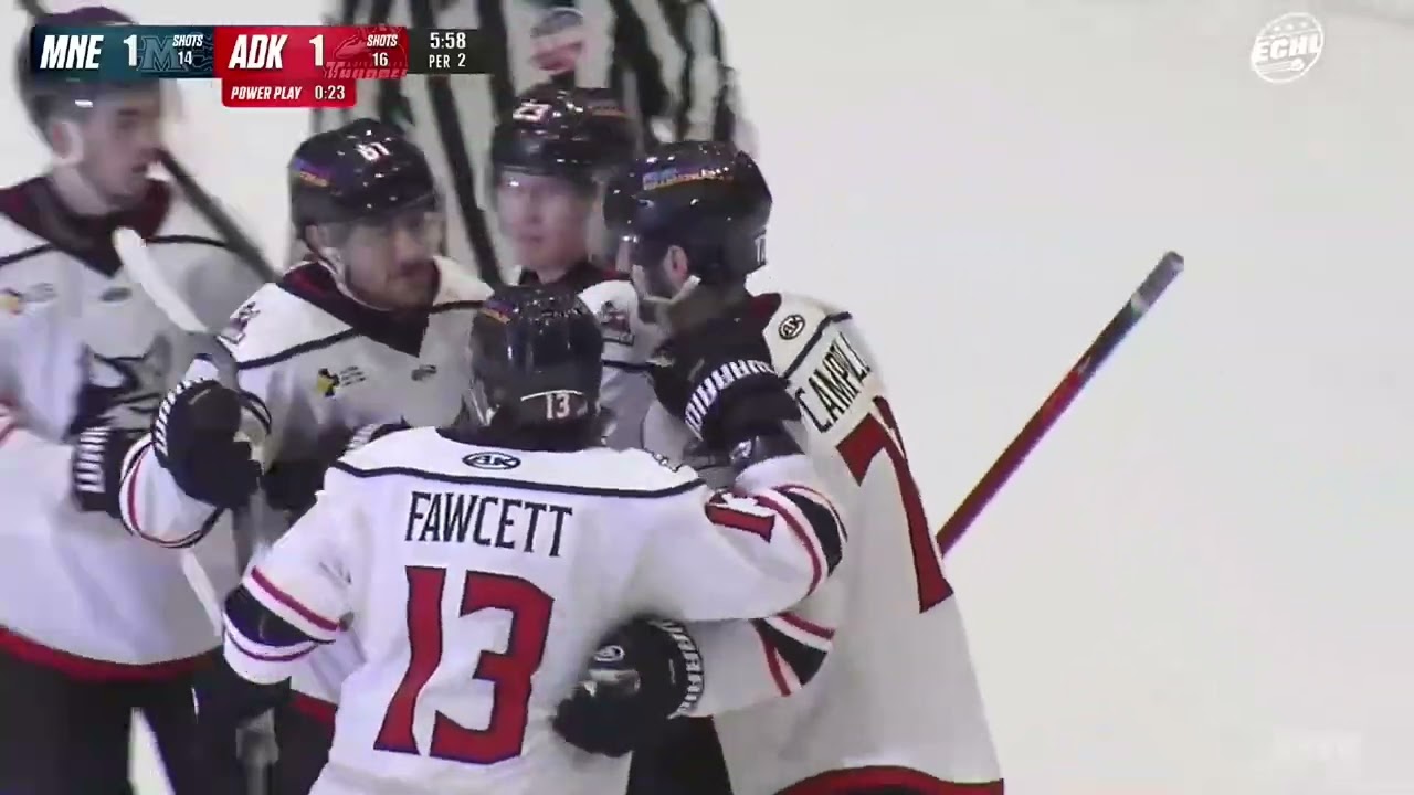 Maine Mariners @ Adirondack Thunder highlights - 12/31/25