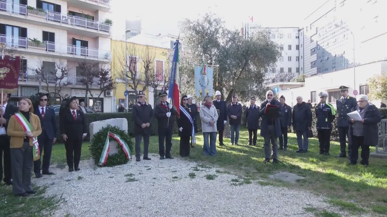 Andria ricorda l'orrore delle foibe