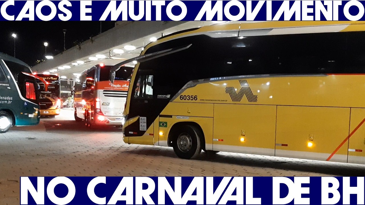 Ônibus no Carnaval - caos e muito movimento na Rodoviária de BH #gontijo #bus #g8 #feriado #autobus