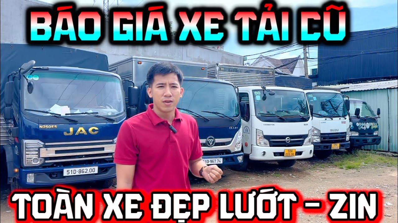 Cập nhật giá xe tải cũ tại bãi Khanh Xe Tải | Xe tải cũ đẹp lướt #xetaicu #thumuaxetaicu #xeisuzucu
