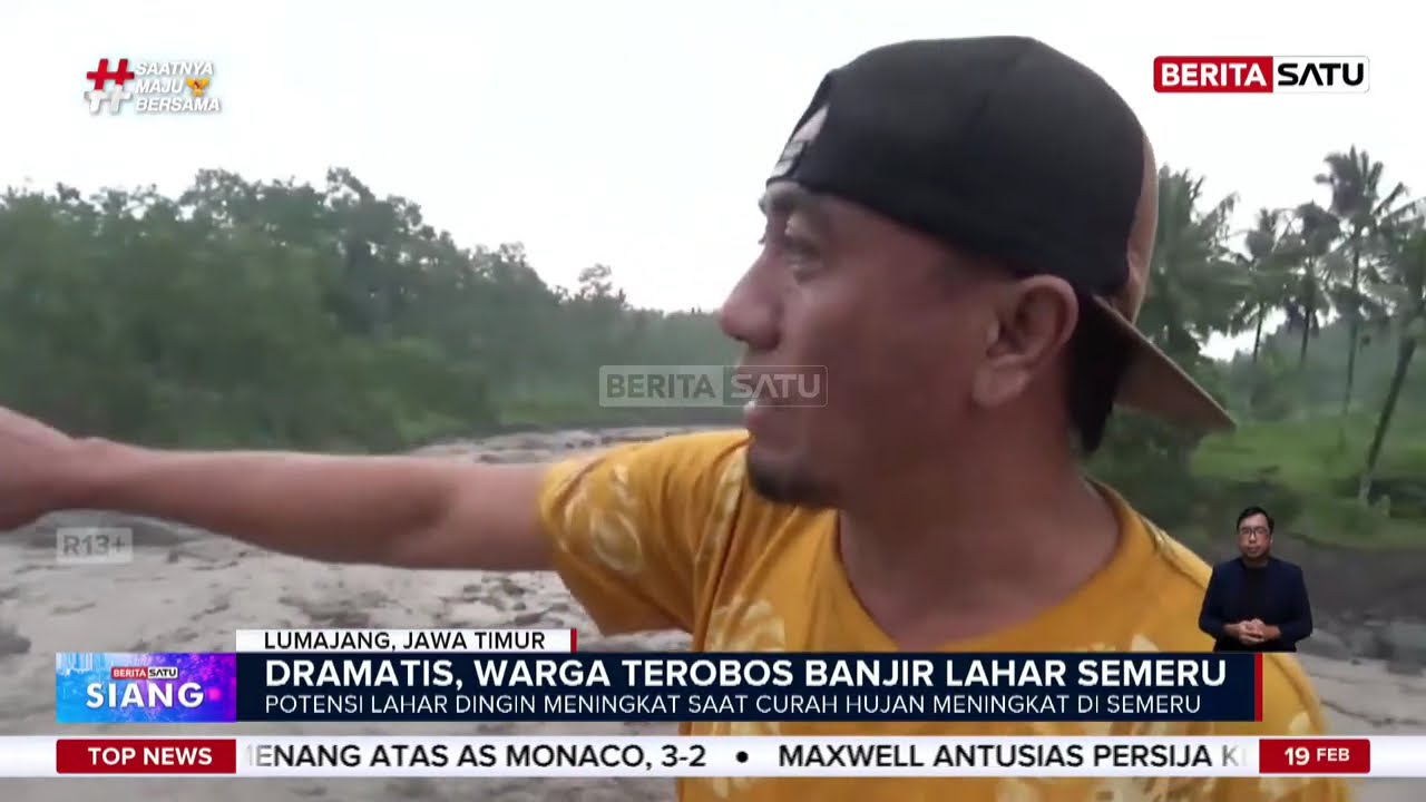 Nekat! Warga Terobos Arus Lahar Semeru yang Mematikan #beritasatu