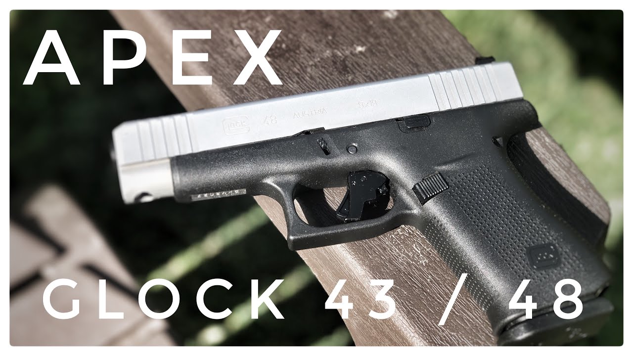 Apex Glock  Slim Frame Action Enhancement Kit - A review of a flat trigger for the Glock 43 43X 48