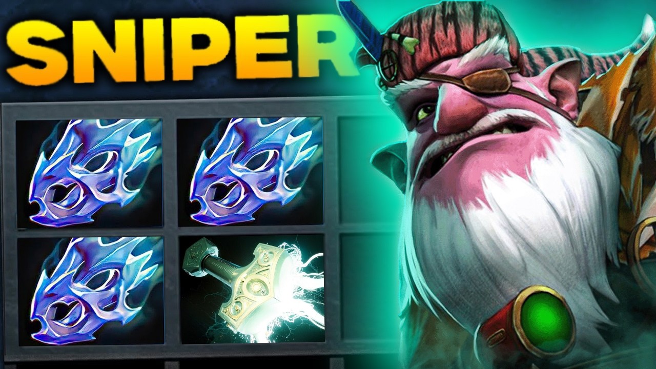 Insane Max Attack Speed Sniper One Shot Burst Damage🔥🔥🔥34Kills Hard Carry | Dota 2