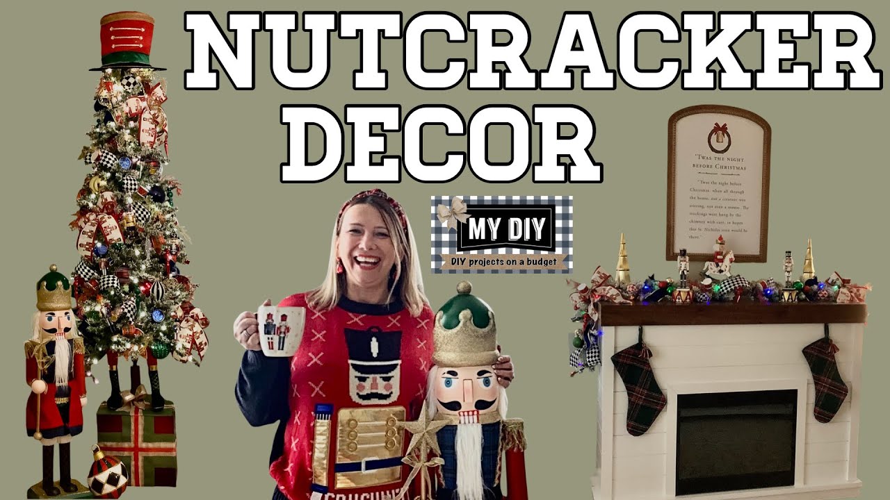 NUTCRACKER DECOR | NUTCRACKER CHRISTMAS TREE | RIBBON TECHNIQUES | FIREPLACE MANTEL | WHIMSICAL!