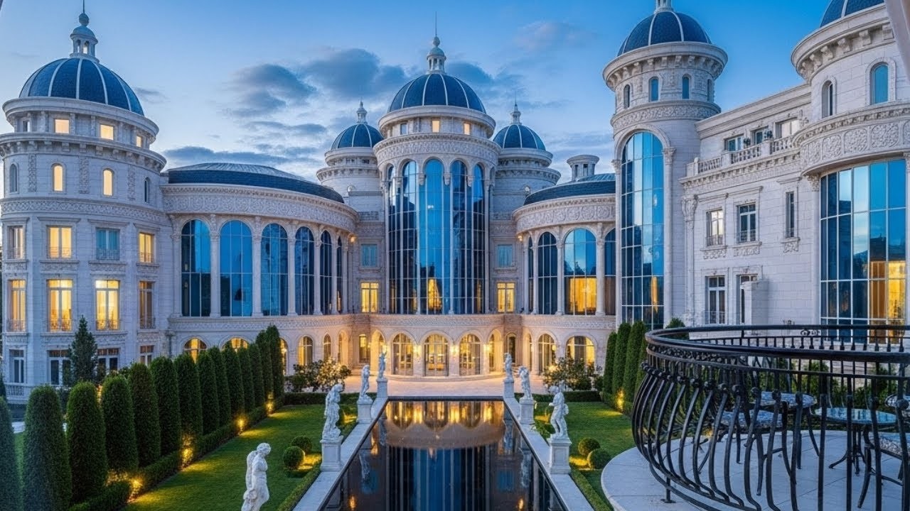 Inside the $500 Million White & Blue Ultra Luxury Royal Palace!