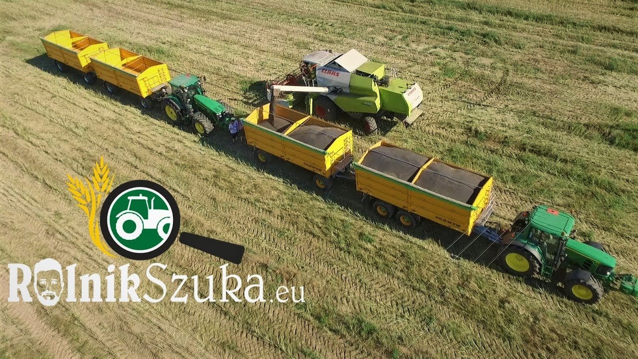 Rolnik Pracuje #16 - Żniwa Rzepakowe na Dużą Skalę / JD / JOSKIN / CLAAS Tucano