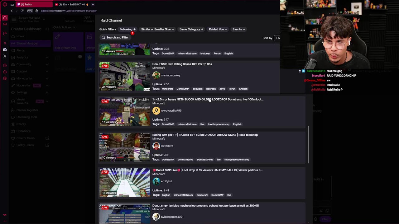 DONUT SMP LIVE | Teleporting To Viewers & Reactions