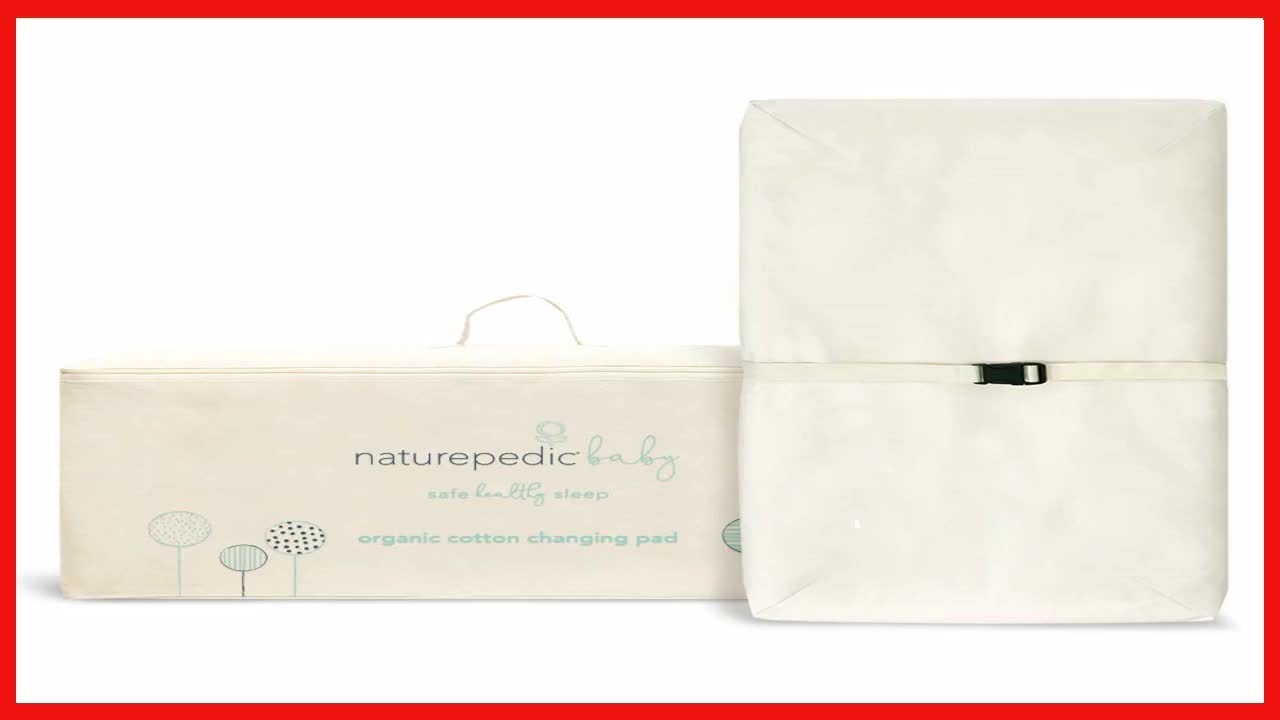 Naturepedic Organic Contoured Changing Pad for Changing Table, Changing Pad Cover Sold Separately,