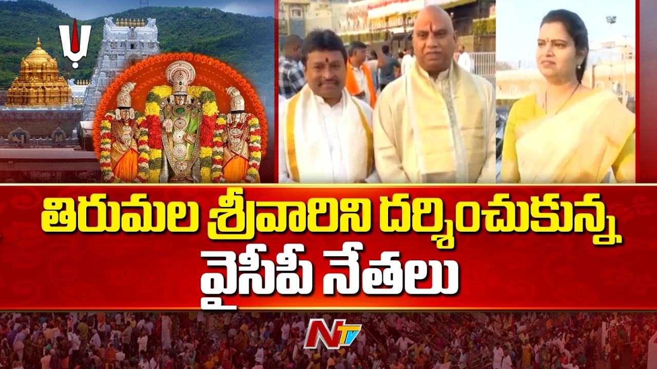 YCP Leaders Visit Tirumala Temple: తిరుమల శ్రీవారిని దర్శించుకున్న వైసీపీ నేతలు | NTV Telugu