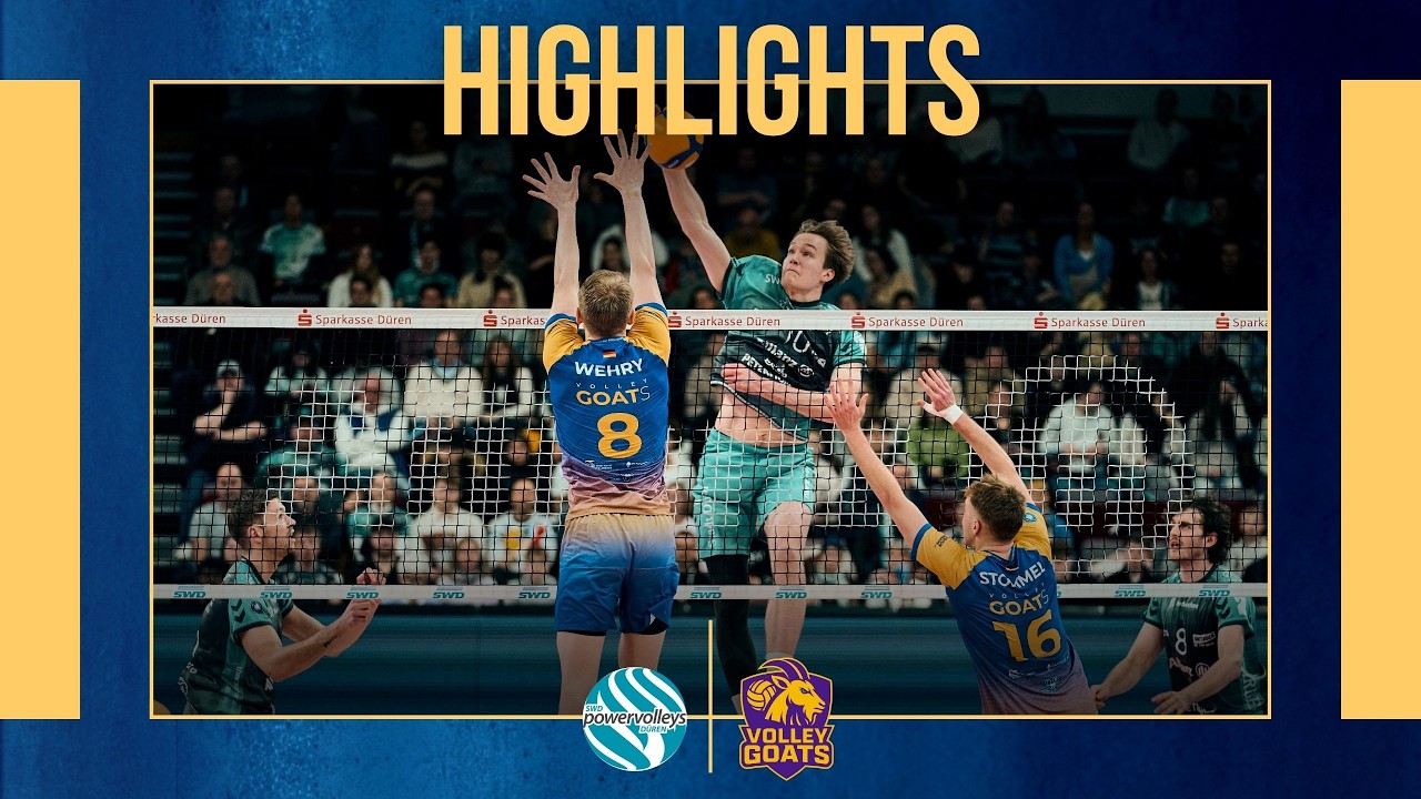 Highlights SWD powervolleys Düren - cerebricks VOLLEY GOATS Mitteldt (Saison 25/26)