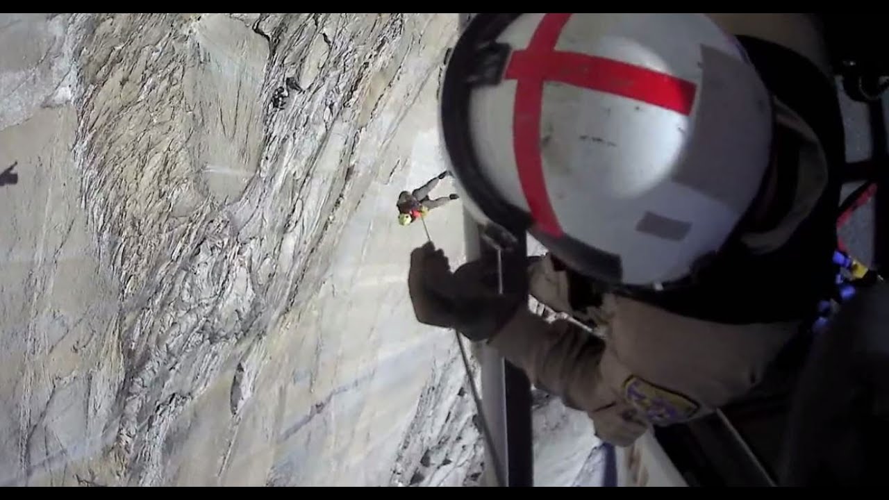 Man falls 50 feet while climbing in Yosemite National Park. CHP captures the rescue on video