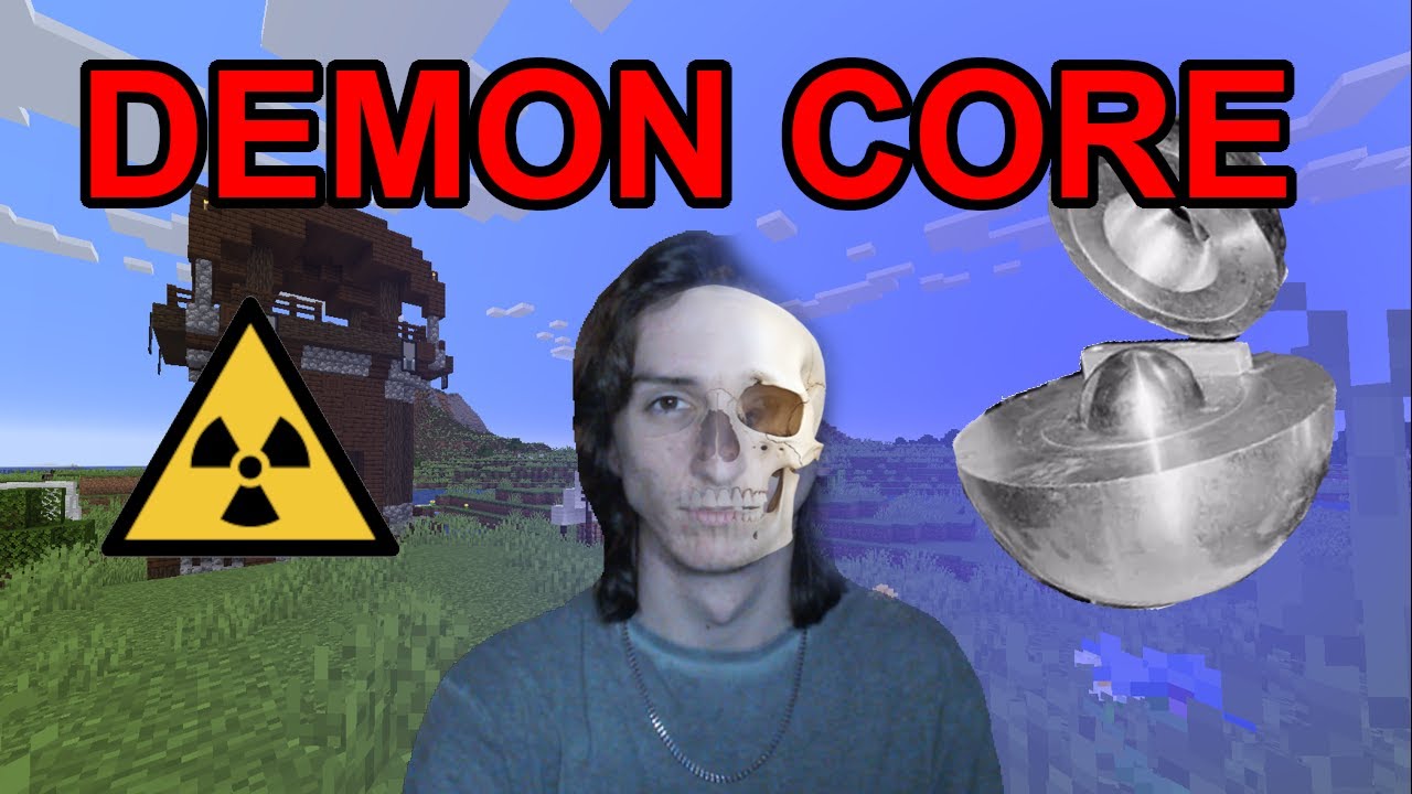 minecraft hardcore next to the demon core