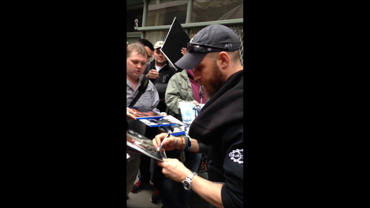 Tom Hardy Signs Autographs For Waiting Fans Outside The Soho Hotel