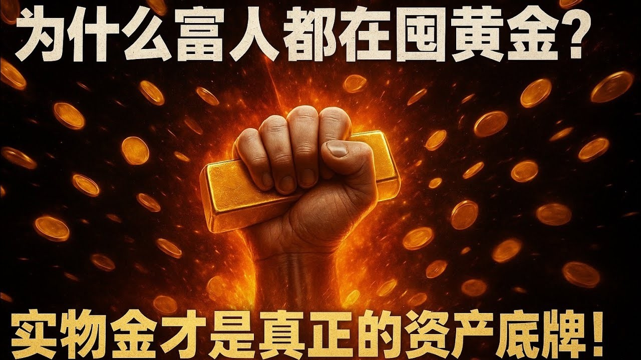 为什么富人都在囤黄金？实物金才是真正的资产底牌！ #黄金 #贵金属投资 #黄金投资 #实物黄金 #黄金重估 #黄金爆发 #金银价格预测  #中国黄金 #美元信用危