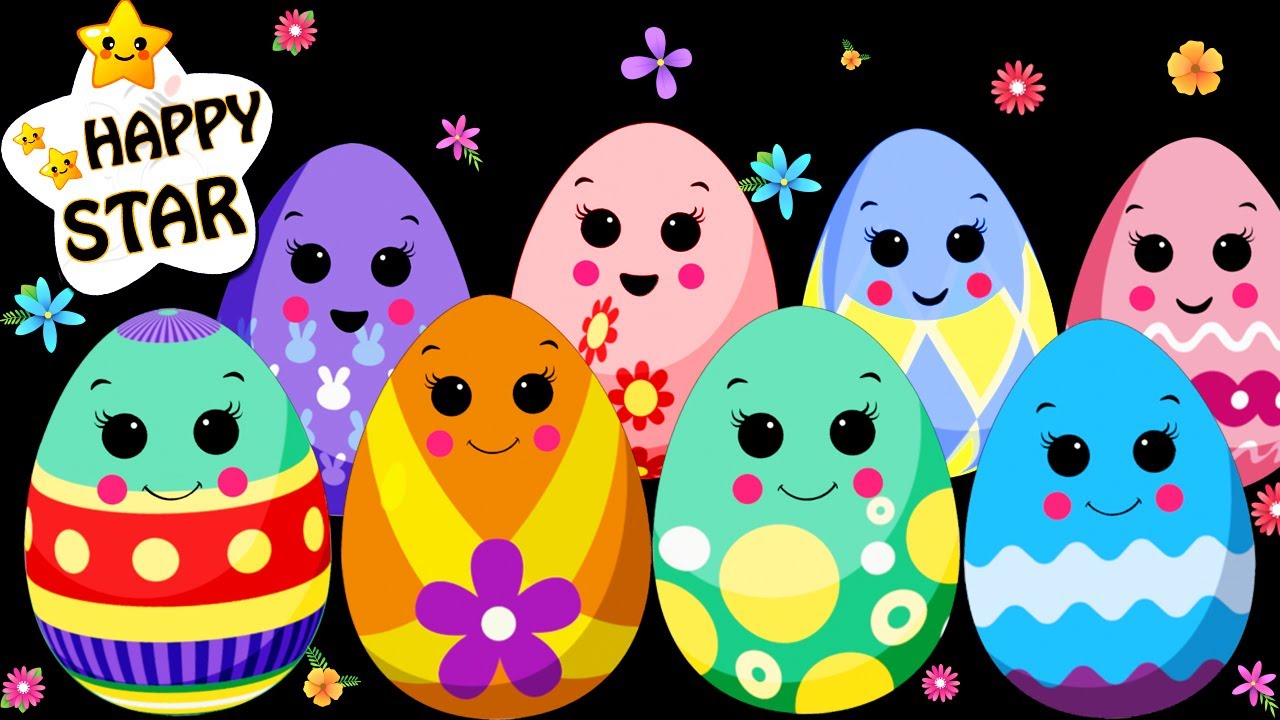 Surprise Eggs Fun Dance Animation | Eggs Dance for Kids | Flowers Baby Sensory | Happy Star Dancing