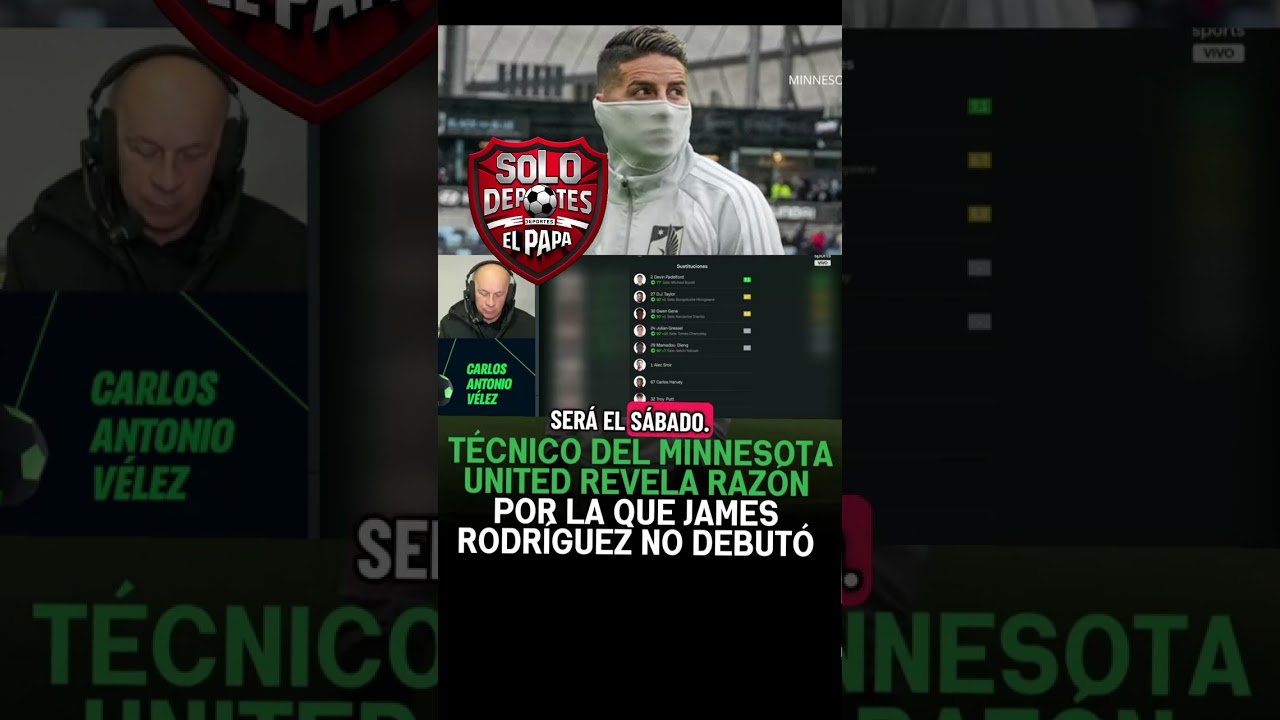 James Rodriguez sigue sin debutar en la mls 🤦 