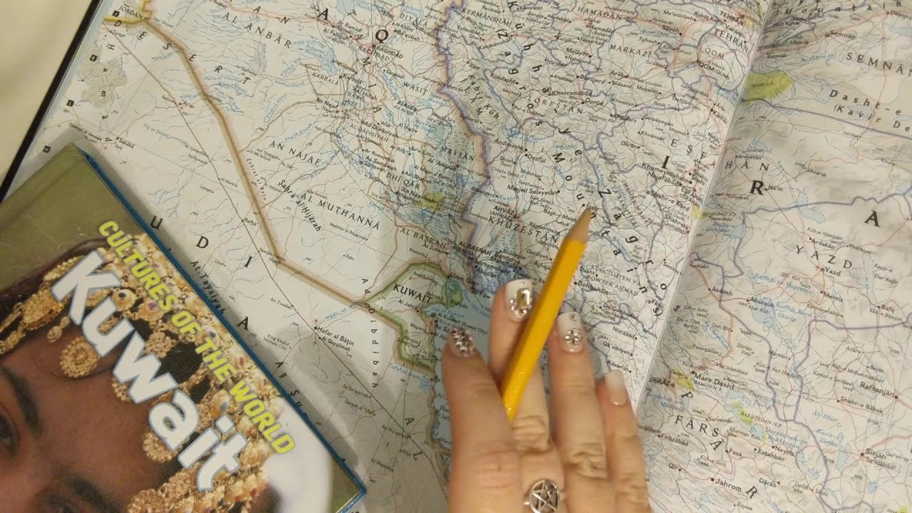 ASMR ~ Kuwait History and Geography ~ Soft Spoken Page Turning