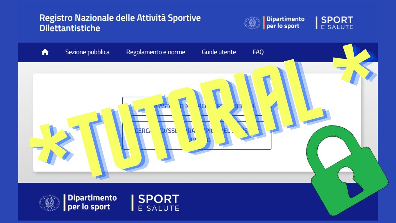 Il Registro di Sport e Salute, come si usa? - Tutorial di Asd Fisco Sicuro