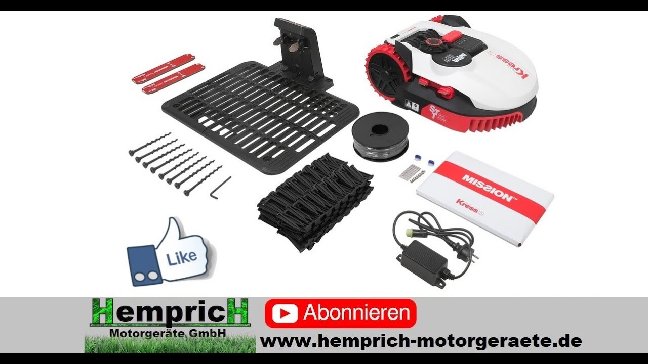 KRESS Mähroboter installation  HEMPRICH MOTORGERÄTE GMBH