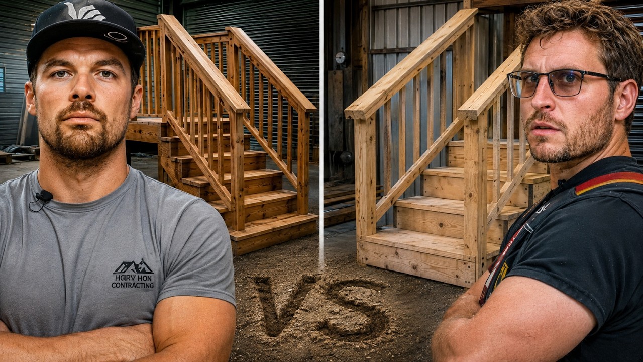 YouTuber vs Real Carpenter | Porch Build Off