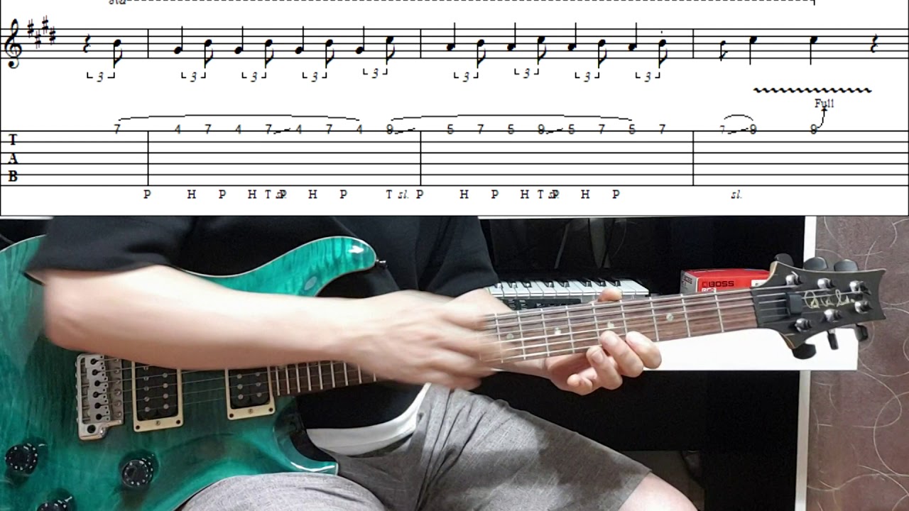 Impellitteri - Somewhere Over The Rainbow 기타레슨 Part 1