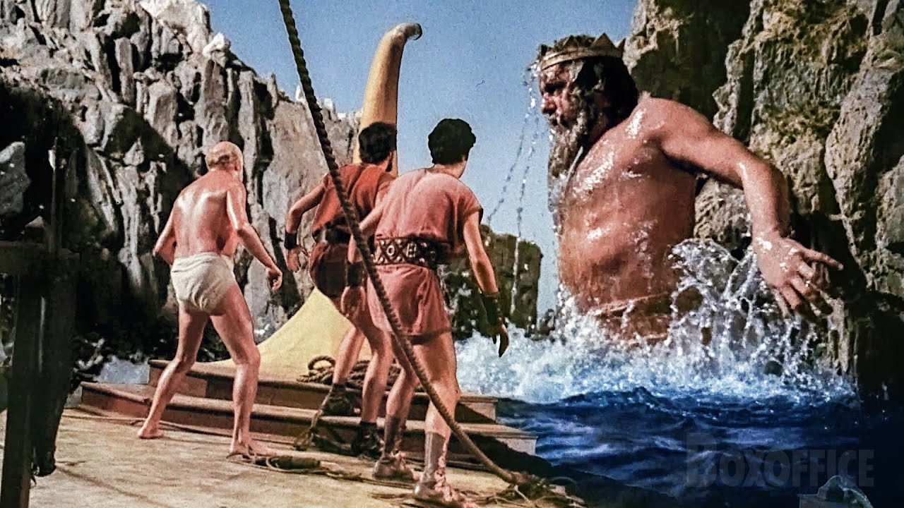 L'arrivée de Poseidon (les effets speciaux💥💥) | Jason et les Argonautes | Extrait VF